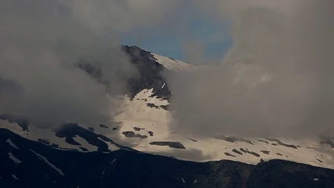 Snow-capped mountains Stock Footage 74414745
