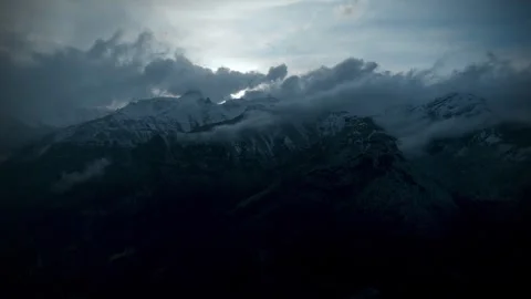 Snow capped mountains 動画素材 305702653