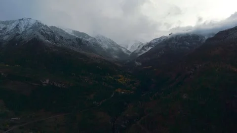 Snow capped mountains 動画素材 305702701