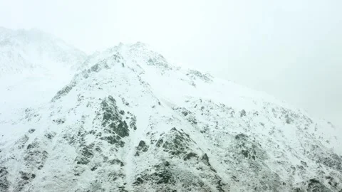 Snow Capped Mountains of the North Caucasus, Russia Stock Footage 320852277