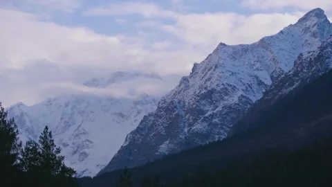 Snow Capped Mountains of the North Caucasus, Russia Video stock 320855285