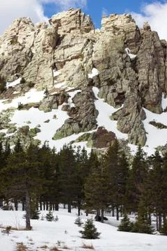 Snow-capped mountains Stock Photos