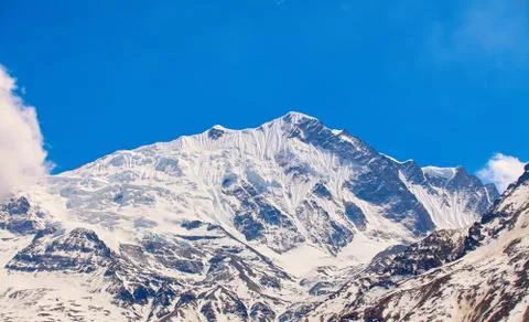 Snow capped mountains Stock Photos