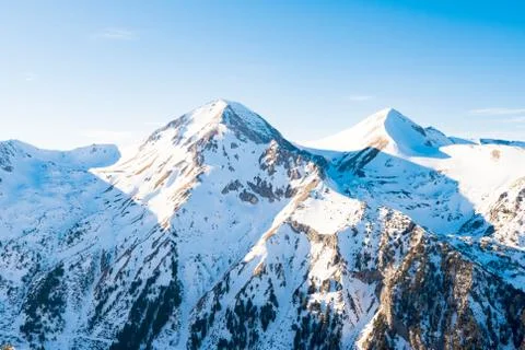 Snow-capped mountains 写真素材