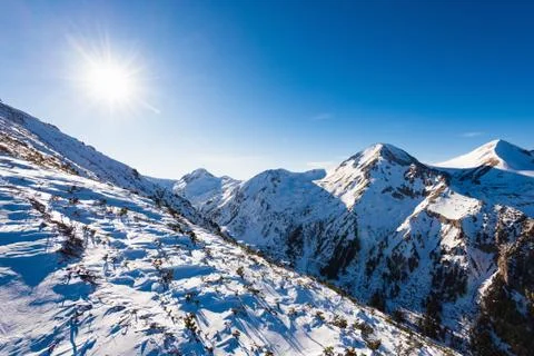 Snow-capped mountains Fotos Stock