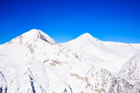 Snow-capped mountains Foto stock