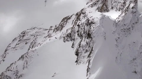 Snow capped peak of Mount Cook Stock Footage 55498756