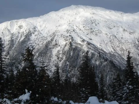 Snow-capped peak Stock Photos