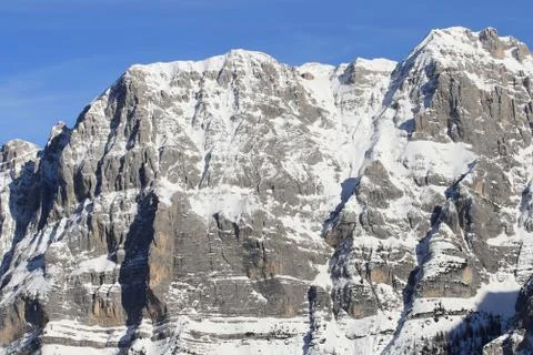 Snow-capped peaks Stock Photos