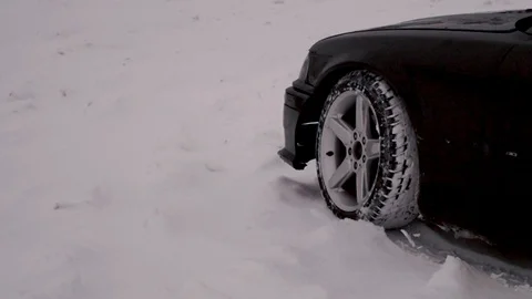 Snow car Stock Footage 121523286