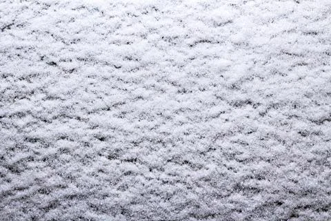 Snow carpet close up, macro Foto stock