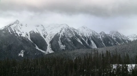 Snow on the Cascades 스톡 동영상 54713719