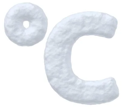 Snow celsius degree simbol Stock-Illustration