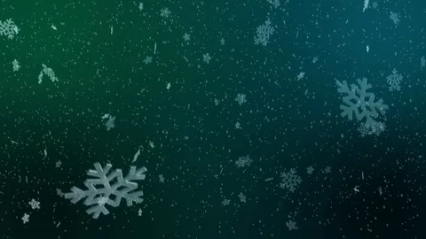 Snow Christmas Background - gentle falling shiny Snowflakes in 4K and loopable Stock Footage 82188240