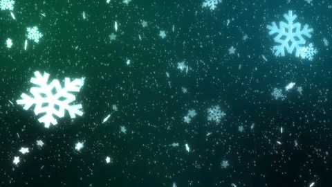 Snow Christmas Background - gentle falling shiny Snowflakes in 4K and loopable Stock Footage 82188252