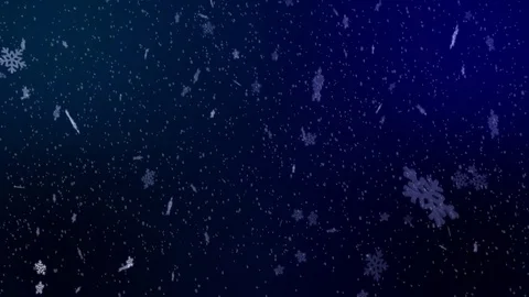Snow Christmas Background - gentle falling shiny Snowflakes in 4K and loopable Stock Footage 82188471