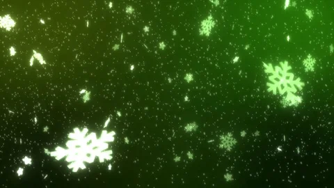 Snow Christmas Background - gentle falling shiny Snowflakes in 4K and loopable Stock Footage 82188477