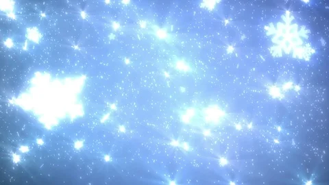 Snow Christmas Background - gentle falling shiny Snowflakes in 4K and loopable Stock Footage 82196383