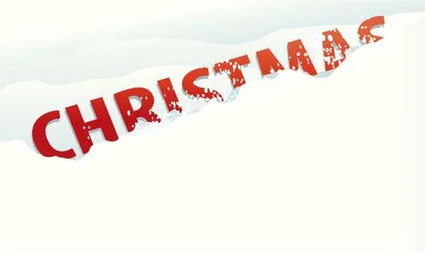 Snow Christmas background Stock Illustration