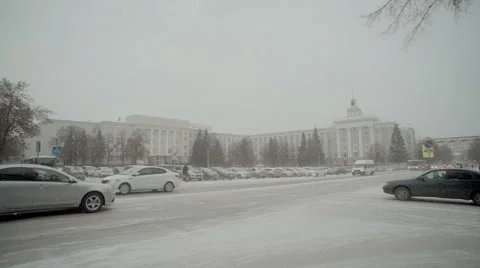 Snow City Stock Footage 45692537