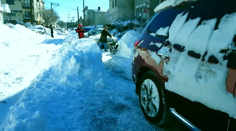 Snow  Cleaning  Machine. 4K Stock Footage 59700457