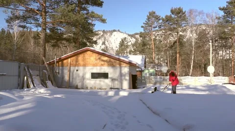 Snow clearance Stock Footage 46907322