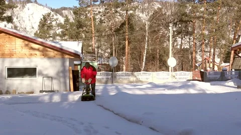 Snow clearance Stock Footage 46907392