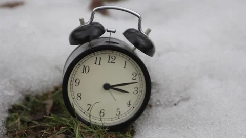 Snow Clock - scene 3-1 Stock-Footage 123403704