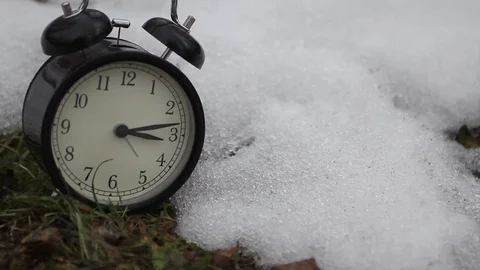 Snow Clock - scene 3-3 Stock-Footage 123403723