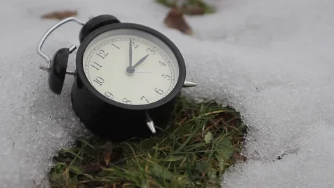 Snow Clock - scene 4-2 Stock-Footage 123403735