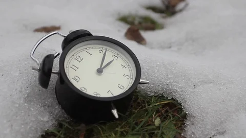 Snow Clock - scene 4-5 Stock-Footage 123403776