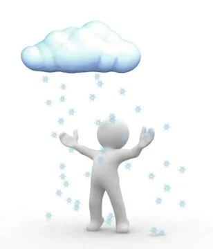 Snow cloud Stock Illustration
