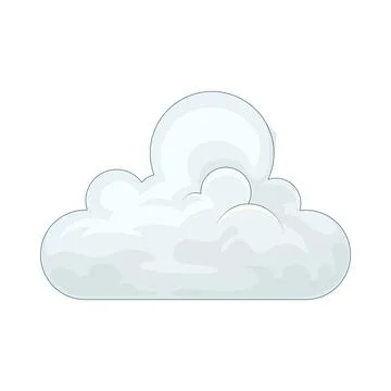 Snow cloud illustration Stock Illustration