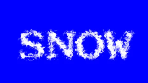 Snow cloud text effect blue isolated background Stock Footage 138722007