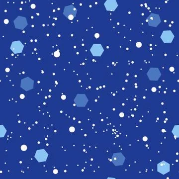 Snow confetti pattern. Seamless vector Stock Illustration