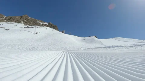 Snow corduroy Video stock 140375054