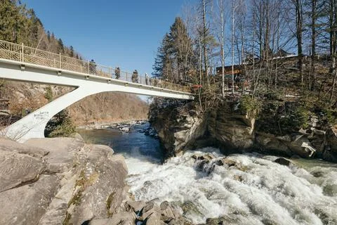 A snow covered bridge A Stock Photos