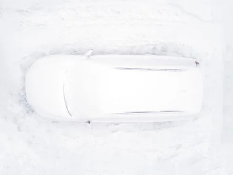 Snow covered car Stock Photos