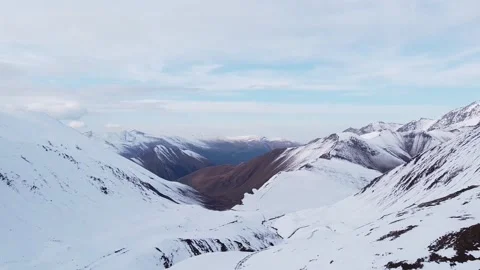 Snow-covered Caucasus mountains. Stock Footage 144097330