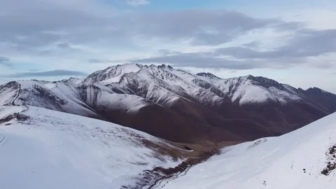 Snow-covered Caucasus mountains. Stock Footage 144286340