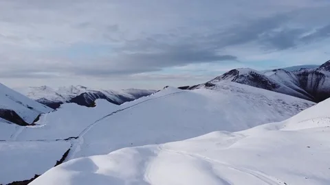 Snow-covered Caucasus mountains. 스톡 동영상 144286400
