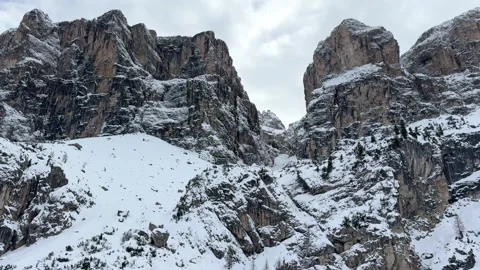 Snow-covered Dolomites Stock Footage 329578464