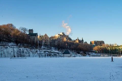 Snow covered feild Stock Photos