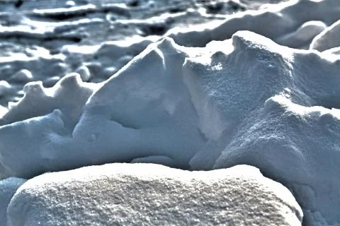 Snow covered footpath Stock Photos