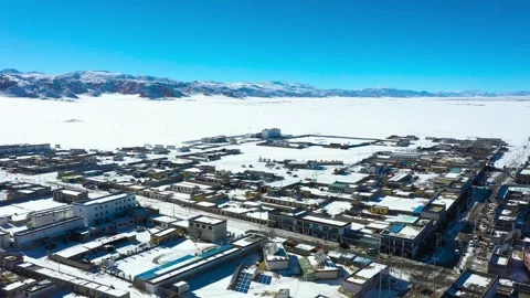 The snow covered the ground completely Stock Footage 243032299