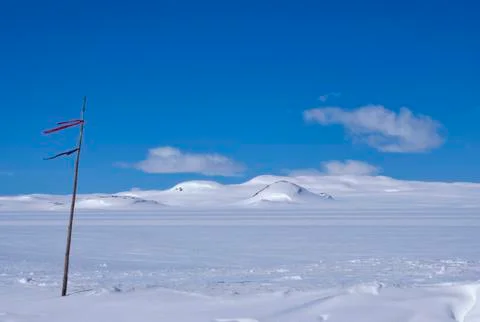 Snow covered Hardangervidda Stock Photos