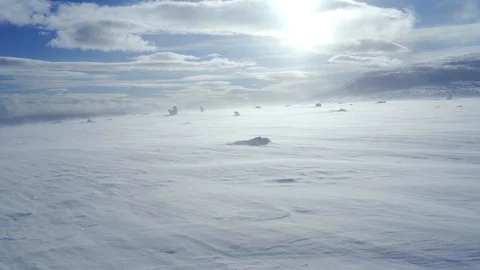 Snow covered landscape in mountains. Stock-Footage 102878407