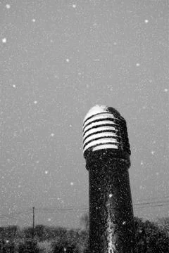 Snow covered light Stock Photos