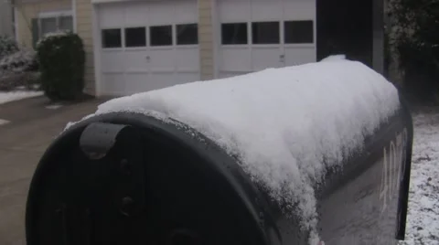 Snow Covered Mailbox 2016 Stock Footage 62948909