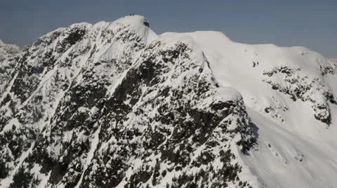 Snow Covered Mountain in BC Stock Footage 23820782